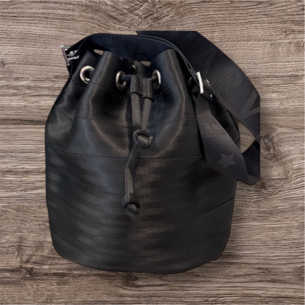 *Harveys Solid Black With Monogram Strap Berkley … - image 1